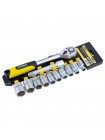 Ключ-трещотка 1/2" с набором насадок и удлинителем 12шт CrV mid Sigma (6003701)