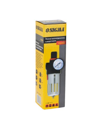 Фільтр влагоотделитель з редуктором і манометром 1200л/хв 1/2" Sigma (7034461)