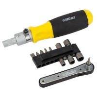 Викрутка з реверсом тріскачка біти 11шт CrV Sigma (4001131)