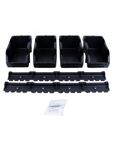 Набір лотків для метизів 8шт з кріпленнями (чорний) Sigma (7418371)