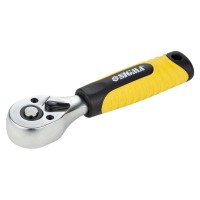 Ключ-трещотка укороченная 1/4" 145мм 72T CrV Sigma (6050271)