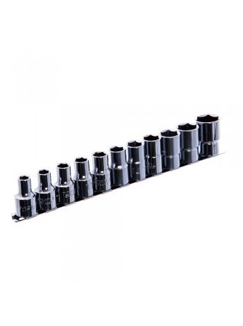 Набор головок торцевых на планке TOPTUL 1/2" 11ед. 8-22мм GAAQ1601U