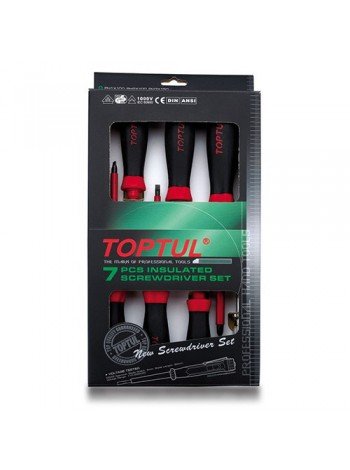 Набір викруток ізольованих TOPTUL (1000V) 7ед. GAAE0704