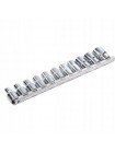 Набір 12-гранних головок на планці TOPTUL 12-гр. 1/2" 11ед. 8-22мм GAAQ1601U-12