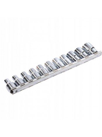 Набір 12-гранних головок на планці TOPTUL 12-гр. 1/2" 11ед. 8-22мм GAAQ1601U-12