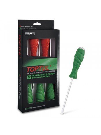 Набір викруток ударних SUPER GRIP TOPTUL 5 од. GAAE0509