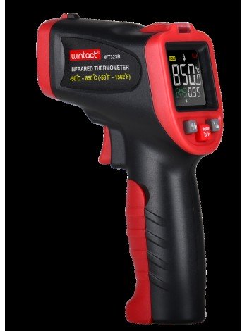 ІНФРАЧЕРВОНИЙ пірометр (кол. дисплей, термопара) -50-850°C WINTACT WT323B
