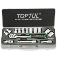 Набор инструмента  1/2"  15ед. (6-гр.)  Toptul GCAD1502