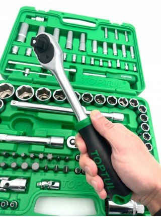 Автомобільний набір інструментів 1/4", 1/2" 108ед. (6-гр.) TOPTUL GCAI108R