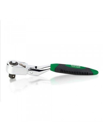 Міні трещітка з шарніром 1/4" TOPTUL 60 зубців CJHU0811