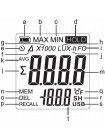 Вимірювач освітленості-люксметр термометр, USB 200000 Lux BENETECH GM1020