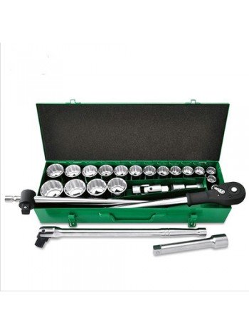 Набір інструменту дюймового 3/4" 24ед. (12-гр.) metal case Toptul GCAD2405