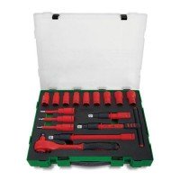 Набор инструмента электроизолированного VDE 1/2" 16ед. (6-гр.)   Toptul GZC1609