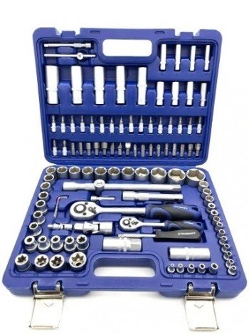 Автомобильный набор инструментов 1/4", 1/2" 108ед. (6-гр.) СТАНДАРТ STM-0108-6