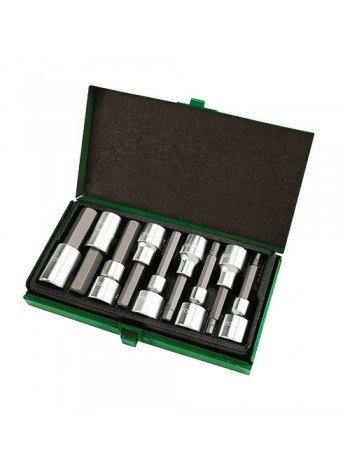 Набор головок-бит шестигранник TOPTUL 1/2" Н4-Н17 80мм GAAD0905