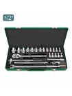 Набор инструмента головки с трещоткой TOPTUL 1/2" 24ед. (6-гр.) GCAD2401