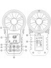 Анемометр крыльчатый 0,3-30м/с, -10-45°C WINTACT WT87A