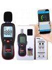 Вимірювач шуму (шумомір) Bluetooth 30-130 дБ WINTACT WT85B
