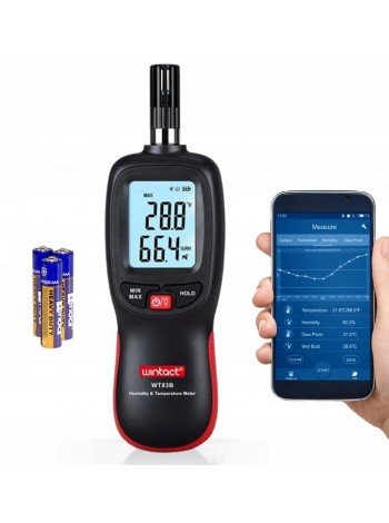 Термогигрометр цифровой Bluetooth 0-100%, -20-70°C WINTACT WT83B