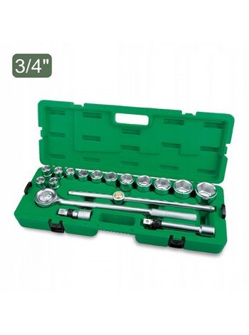 Набір головок з тріскачкою TOPTUL 3/4" 17ед. (6-гр.) GCAI1701