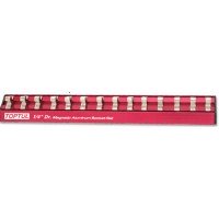 Планка для головок (магнитная) TOPTUL 3/8"*240*12шт PBKB2R2412