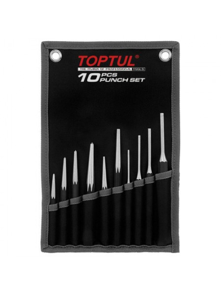Набір выколоток і керн в чохлі TOPTUL 10 од. GPAQ1001