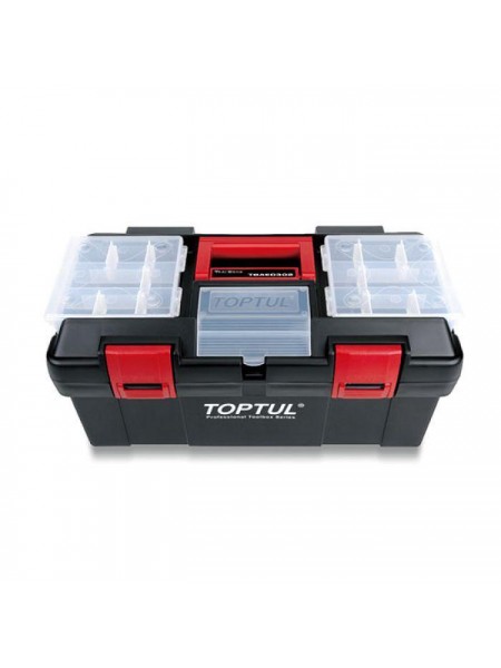 Ящик для инструментов пластиковый 3 секции 445x240x205 TOPTUL TBAE0302
