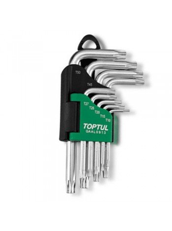 Набір ключів TORX Р-обр. TOPTUL T10-T50 9ед. GAAL0913