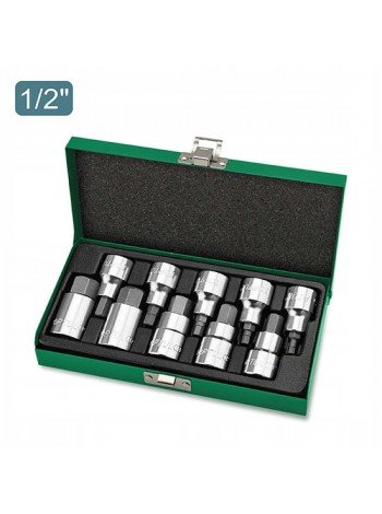 Набор головок-бит шестигранник TOPTUL 1/2" Н4-Н19 GAAD1007