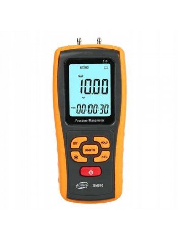 Микроманометр дифференциального давления USB, ±10 кПа BENETECH GM510