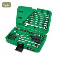 Набор инструмента  1/4" + ключи  49ед.  Toptul GCAI4901