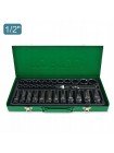 Набор головок ударных 1/2" 8-32мм  32ед. короткие+длинные  Toptul GDAD3201