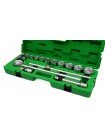 Набор головок с трещоткой TOPTUL 3/4" 17ед. (6-гр.) GCAI1701