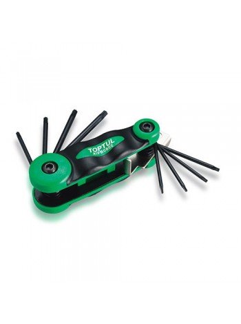 Набір шестигранників складаний TOPTUL TORX: T6-T25 AIFB0802