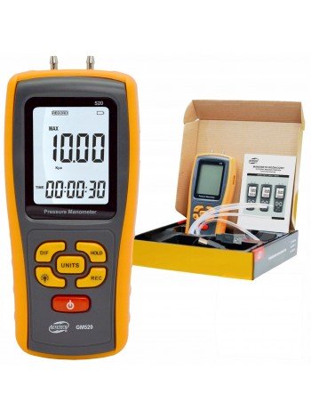 Дифманометр цифровой USB, ±35 кПа BENETECH GM520