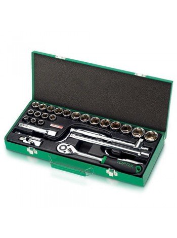 Набор инструмента TOPTUL 1/2" 26ед. (12-гр.) GCAD2602