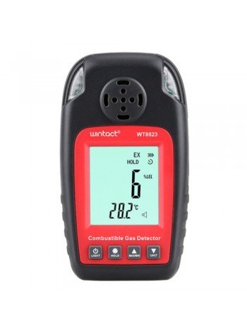 Детектор горючих газів термометр (0-100%LEL, 0-50°C) WINTACT WT8823