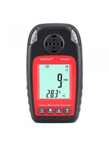 Газоанализатор СО2 + термометр (0-1000 ppm, 0-50°C) WINTACT WT8825