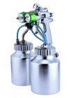 Пістолет фарбувальний пневматичний HVLP 1,3 (2 бачка, 2 форсунки) AUARITA PT-29B-1.3