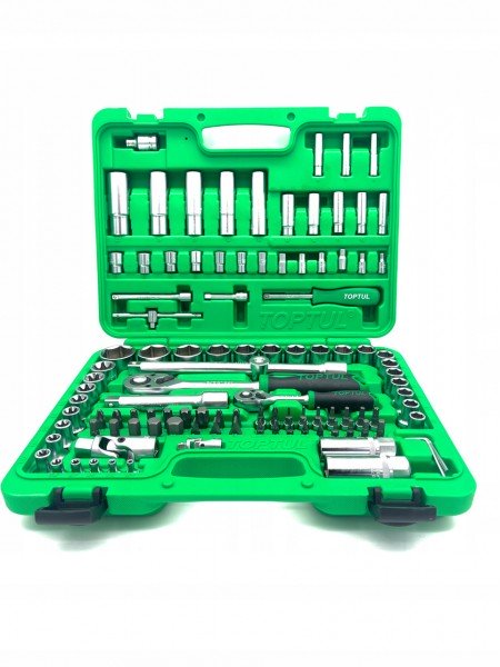 Профессиональный набор инструмента 108 ед. 1/4"&1/2" Toptul GCAI108R