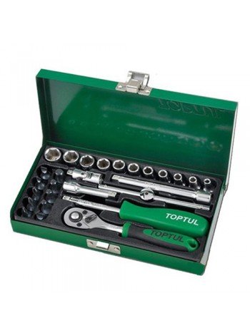 Набор инструмента  1/4"  27ед.  Toptul GCAD2701