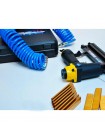 Акция!!! Пневмостеплер универсальный под гвоздь и скобу, Sigma 6713321 + шланг + скобы