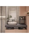Смеситель для умывальника чёрный встраиваемый WEZER EKO10A-01ВLACK на 2 отверстия