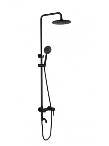 Душова система Чорна Wezer EKO16A-01-BLACK нержавіюча сталь