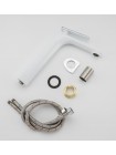 Смеситель для умывальника высокий Frap F1058-2 белый