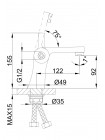 Frap F1252 Смеситель для умывальника с душевой лейкой
