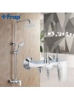 Душевая стойка с верхним душем и смесителем Frap H31 F2431 хром