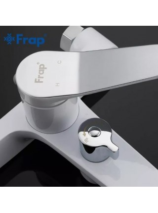 Білий Змішувач для ванни латунний Frap F3245