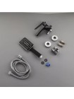 Смеситель для ванны с душем чёрный хром Frap F3257 
