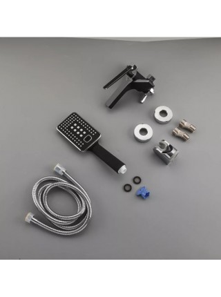 Смеситель для ванны с душем чёрный хром Frap F3257 